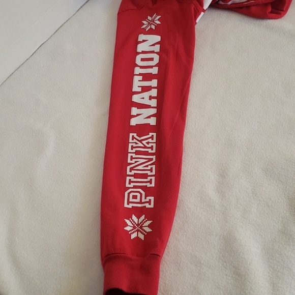 PINK Pink Nation Women's Red White Cropped Top, XS - Picture 7 of 7